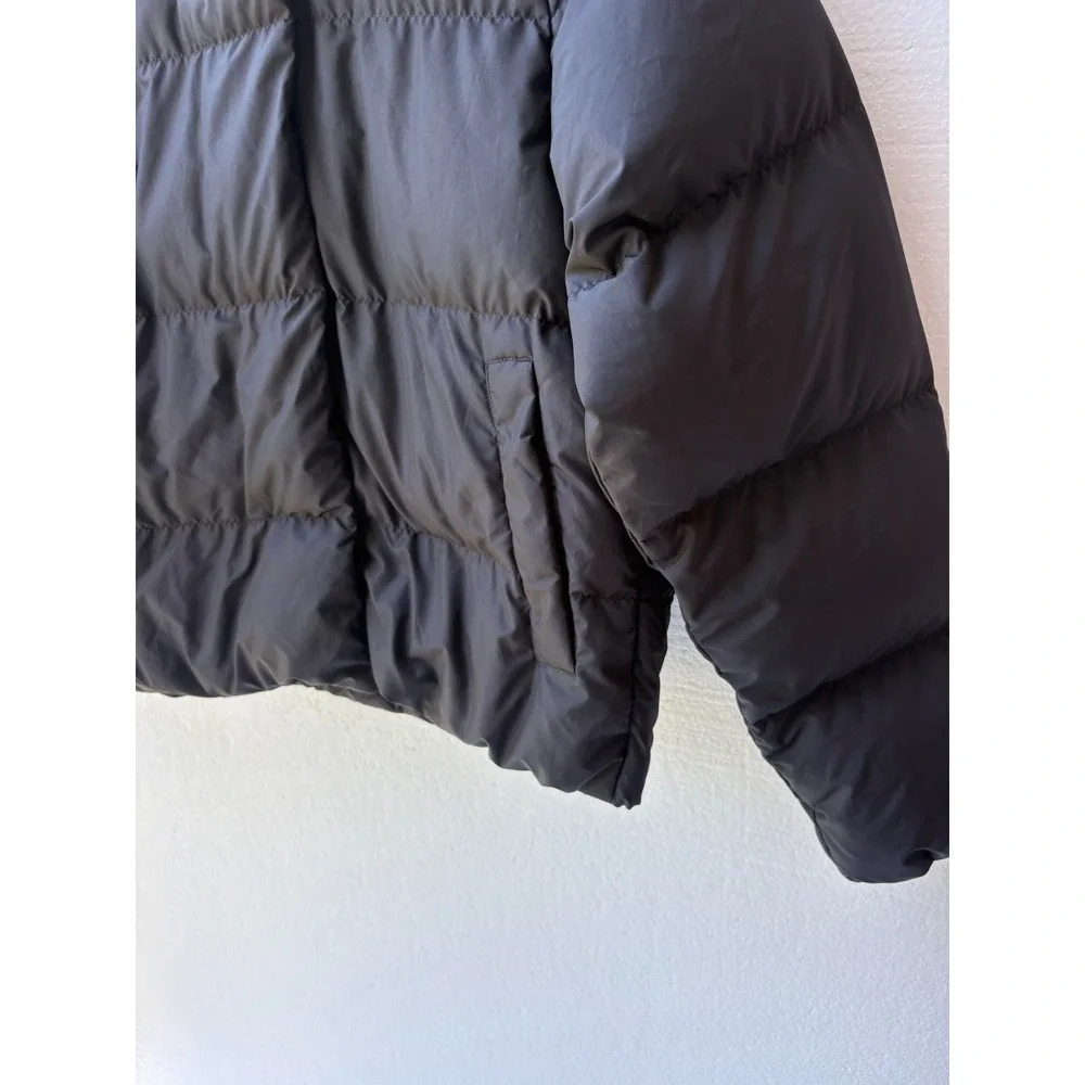 The North Face Puffer Jacket Synthetic Hooded Quilted Logo Winter School Girls L